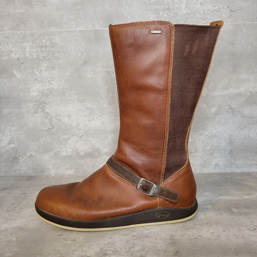 Chaco Brown Leather Mid-Calf Boot